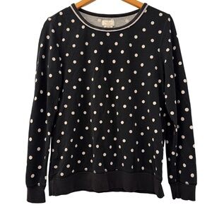 Kate Spade New York Women’s Polka Dot Pullover Sweatshirt, Size M, Black White